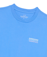 Vineyard Vines Womens Wine Wave Stack Boyfriend Crew Short Sleeve T-Shirt