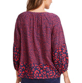Vineyard Vines Womens Leopard Print Flowy Shirt