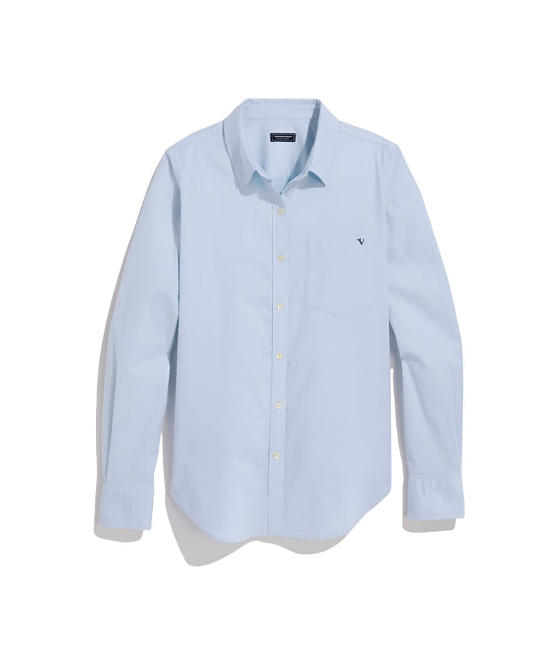 Vineyard Vines Womens Bayview Oxford Long Sleeve Button Down Shirt