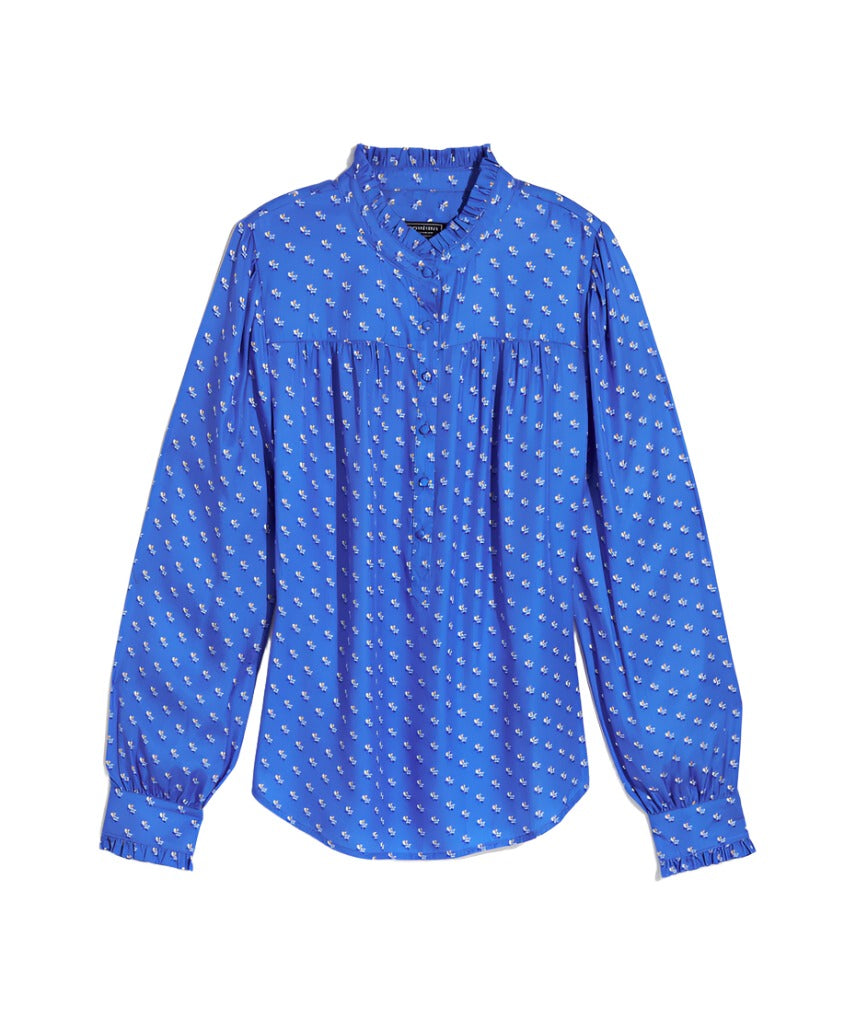 Vineyard Vines Womens Silk Twill Ruffle Collar Popover Shirt – ShopCGX