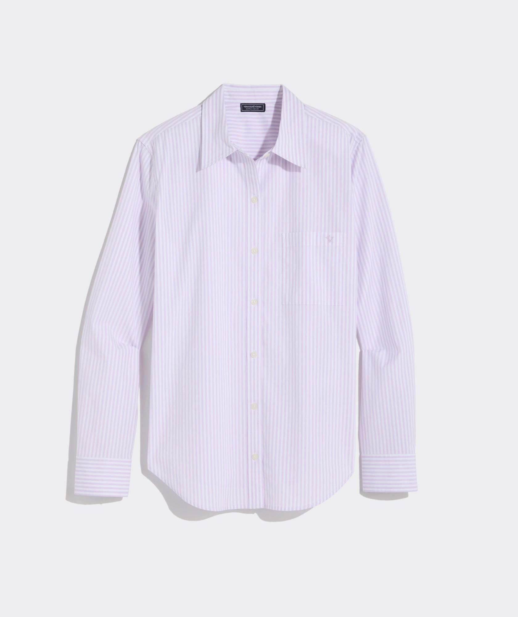 Vineyard Vines Womens Striped Poplin Button Down Shirt