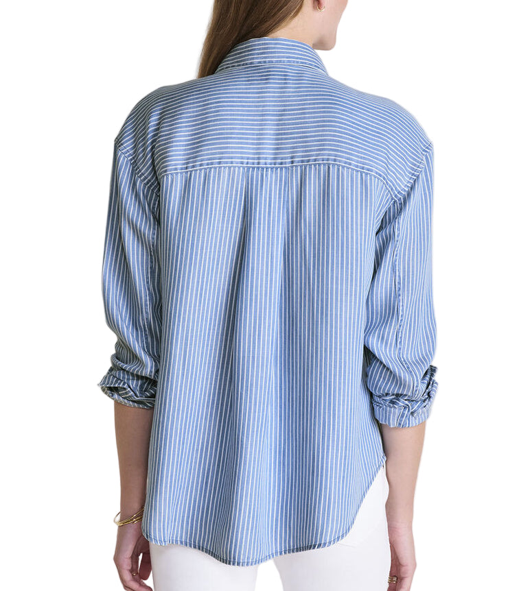 Vineyard Vines Womens Birdie Pinstripe Button-Down Shirt