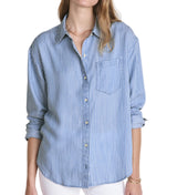 Vineyard Vines Womens Birdie Pinstripe Button-Down Shirt