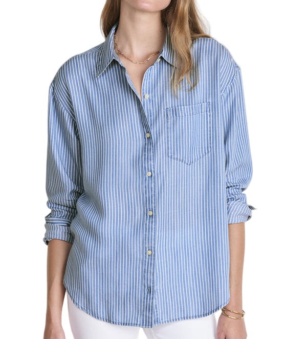 Vineyard Vines Womens Birdie Pinstripe Button-Down Shirt