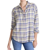 Vineyard Vines Womens Birdie Flannel Button-Down Long Sleeve Shirt