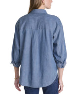 Vineyard Vines Womens Birdie Chambray Long Sleeve Button Down Shirt