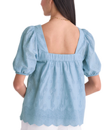 Vineyard Vines Womens Serena Eyelet Top
