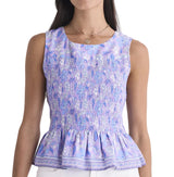 Vineyard Vines Womens Elsie Smocked Top
