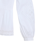 Vineyard Vines Womens Nora Pintuck Eyelet Top
