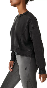 Free People Womens Intercept Pullover Sweatshirt