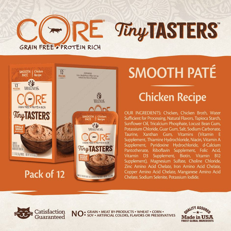 Wellness Tiny Tasters Wet Cat Food - Chicken Pate