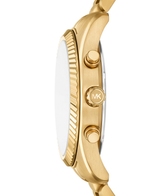 Michael Kors Mens Lexington Chronograph Gold-Tone Watch