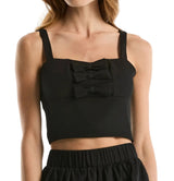 Laundry By Shelli Segal Womens Bow Detail Bustier Top