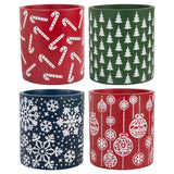 Home Essentials and Beyond 6.7"H Christmas Utensil Crocks with Icons
