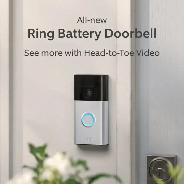 Ring Starter Set with Battery Doorbell and Indoor Cam