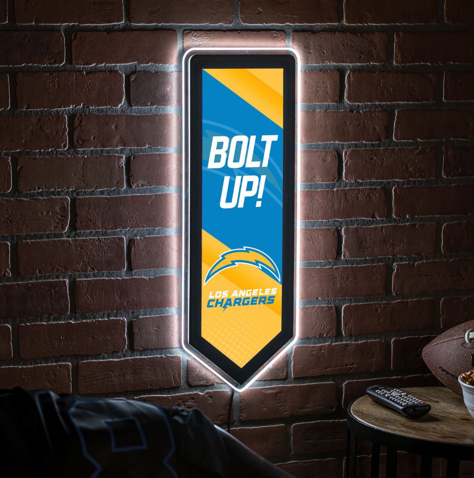 Evergreen Los Angeles Chargers Pennant 9" x 23" LED Lighted Sign