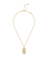 COACH Signature Lucite Hangtag Pendant Necklace