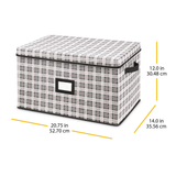 Whitmor Christmas Storage Box Plaid