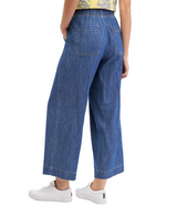 Nautica Womens Pleated Chambray Ankle Pants