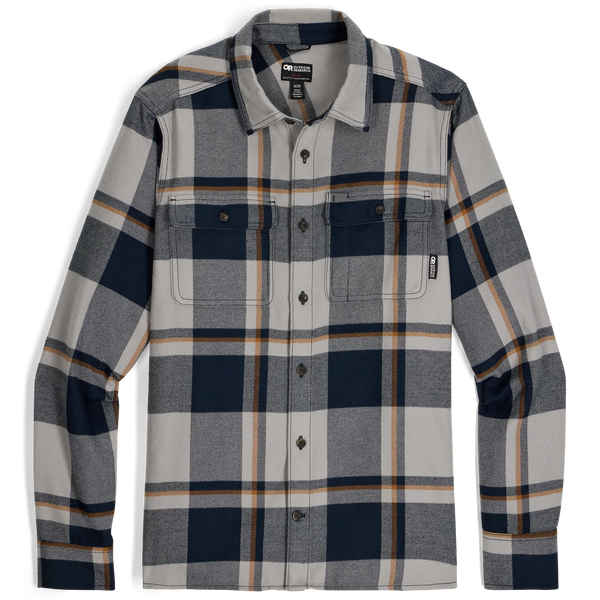 Outdoor Research Mens Feedback Flannel Twill Long Sleeve Shirt