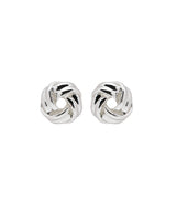 Lauren Ralph Lauren Knot Silver Stud Earrings