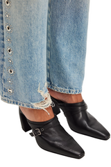Free People Womens  Date Night Heeled Mules