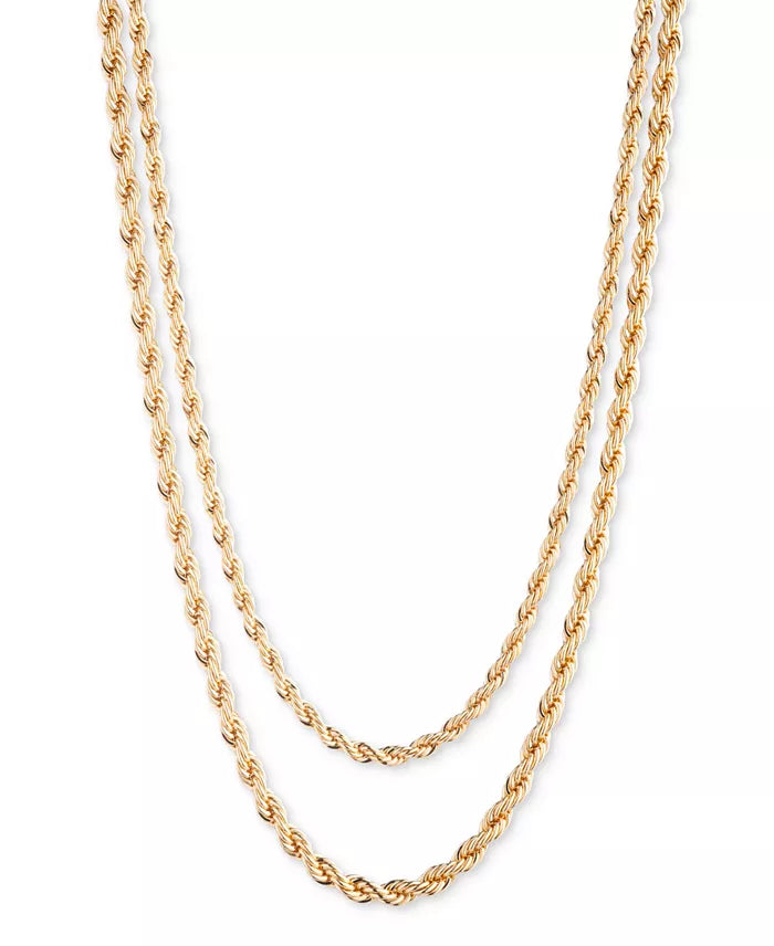 Lauren Ralph Lauren Gold-Tone Rope Collar Necklace