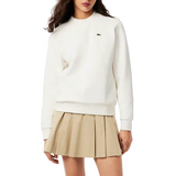 Lacoste Womens Relaxed Fit Piqué Crew Neck Sweatshirt