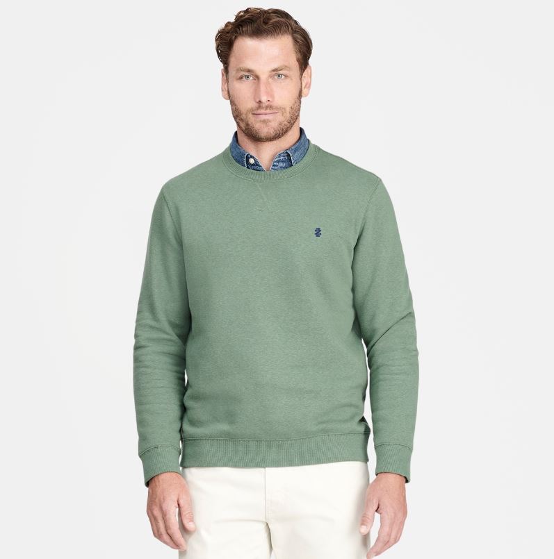 Sudadera De Forro Polar Izod Advantage Performance Para Hombre - Cuello Redondo Cálido Y Cómodo