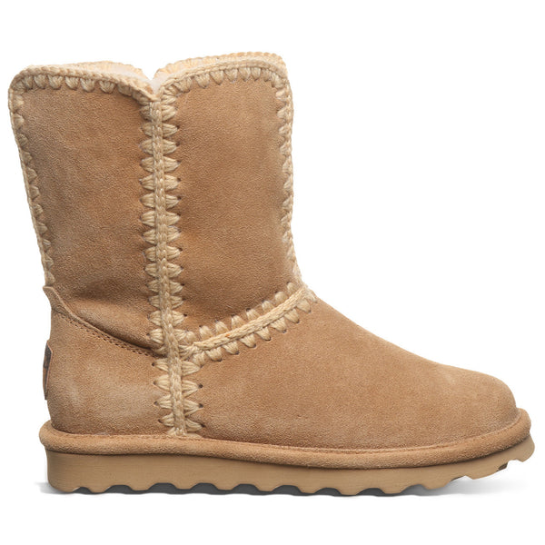 BEARPAW Womens Elle Short Crochet Boots