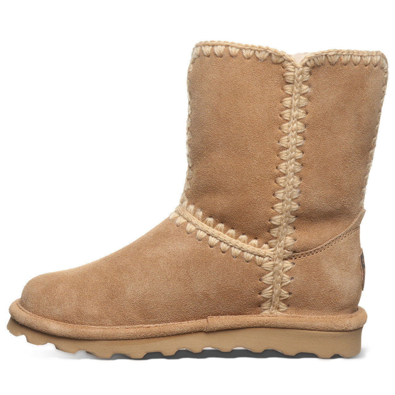 BEARPAW Womens Elle Short Crochet Boots