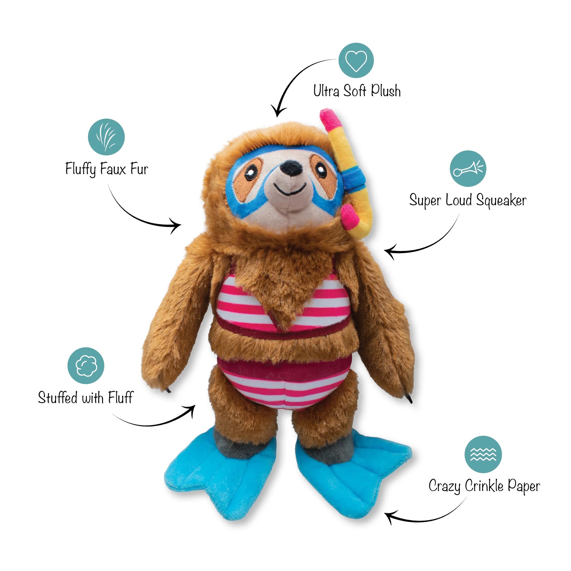 Petshop Swimmin' With The Fishes Plush Dog Toy