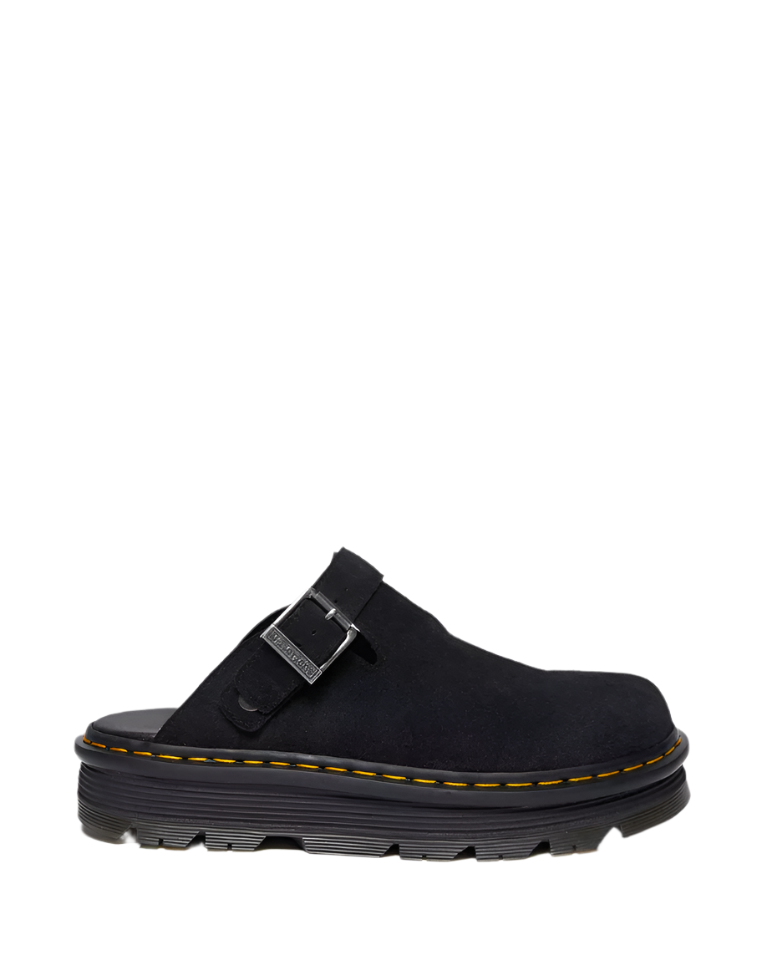靴 Bit Slingback Mules Dr. Martens Womens Zebzag Suede Slingback Platform Mules