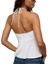 American Eagle Womens AE Soft & Sexy Halter Cinch Babydoll Top