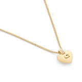 Coach Signature Puffy Heart Pendant Necklace