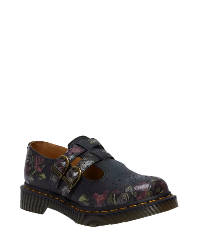 Dr. Martens Womens 8065 Decayed Roses Nappa Mary Jane Shoes ShopCGX