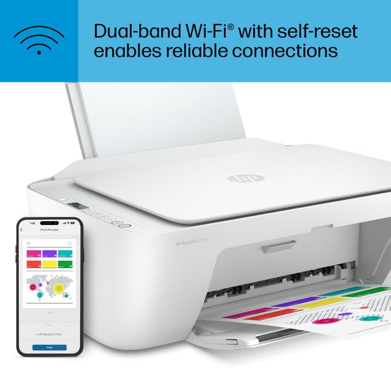 HP DeskJet 2734e Wireless All-In-One Inkjet Printer