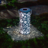 Allsop Home & Garden Bloom Punched Metal Solar Lantern