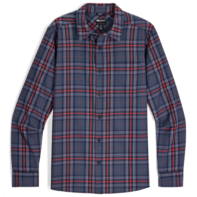 Outdoor Research Mens Ravenna Flannel Long Sleeve Shirt