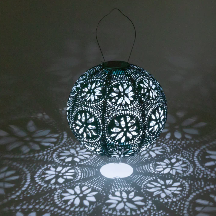 Allsop Home & Garden Soji Stella Boho Globe 12" Solar Lantern