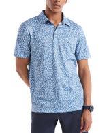 Nautica Mens Seahorse Printed Short Sleeve Golf Polo Shirt