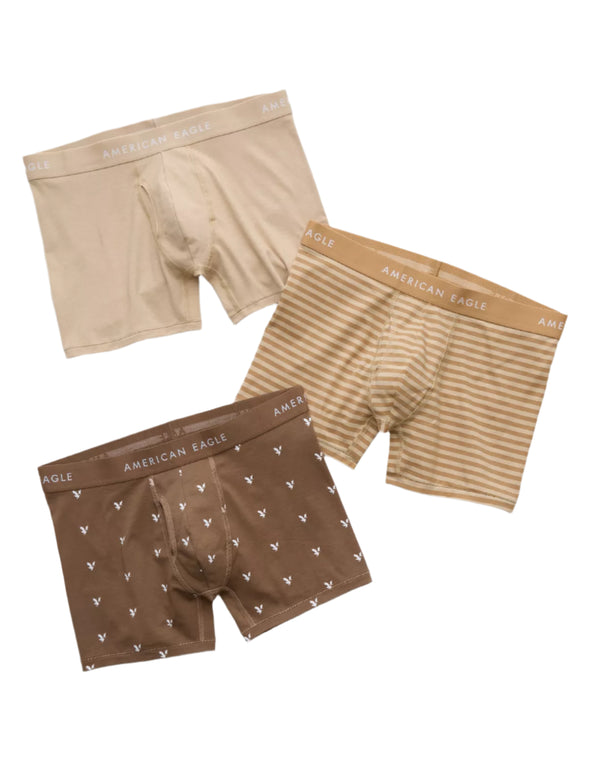 American Eagle AEO Mens 4.5" Classic Boxer Brief - 3-Pack