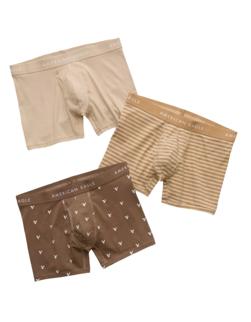 American Eagle AEO Mens 4.5" Classic Boxer Brief - 3-Pack