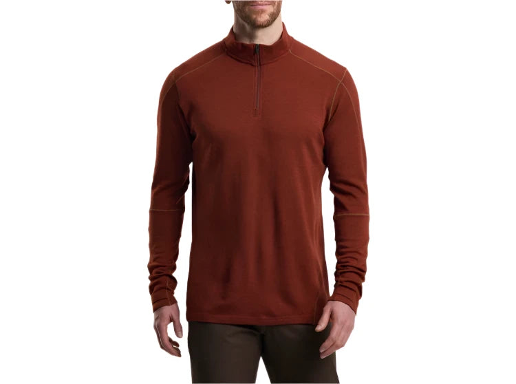 KÜHL Mens Invigoratr Merino 1/4 Zip Long Sleeve Shirt