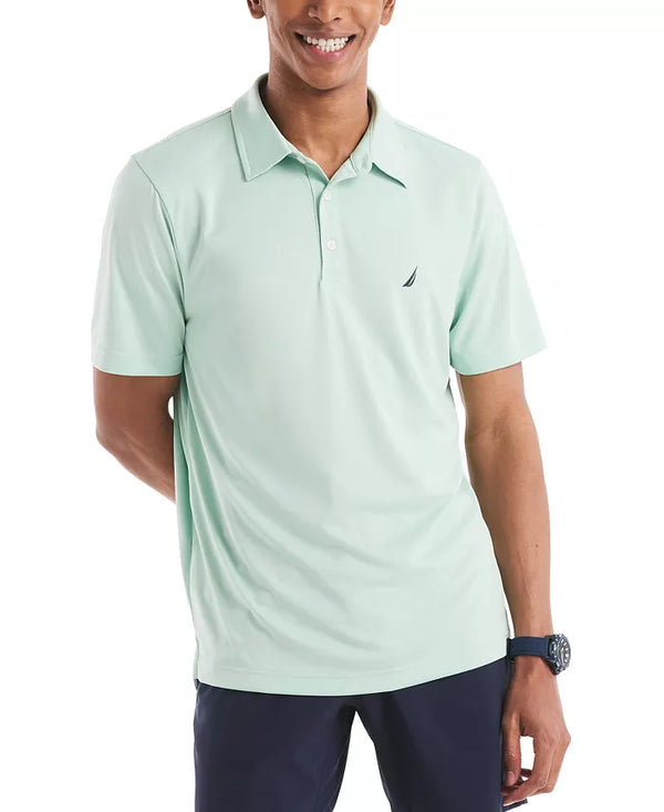 Nautica Mens Classic-Fit Short Sleeve Golf Polo Shirt