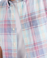 Nautica Mens Plaid Short-Sleeve Shirt