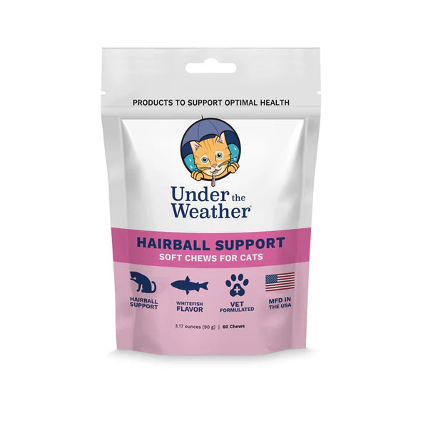 Under the Weather Hairball Support Soft Chews for Cats - 60 ct.