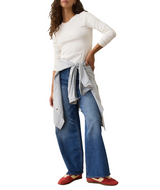 Marine Layer Womens Lexi Rib Sun-In Crew Long Sleeve T-Shirt