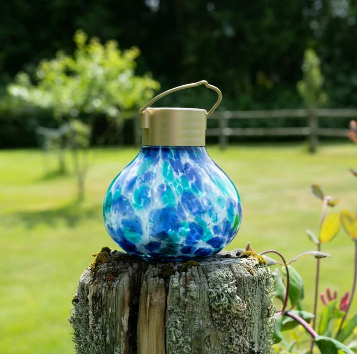 Allsop Home & Garden 5" Handblown Glass Solar Tea Lantern