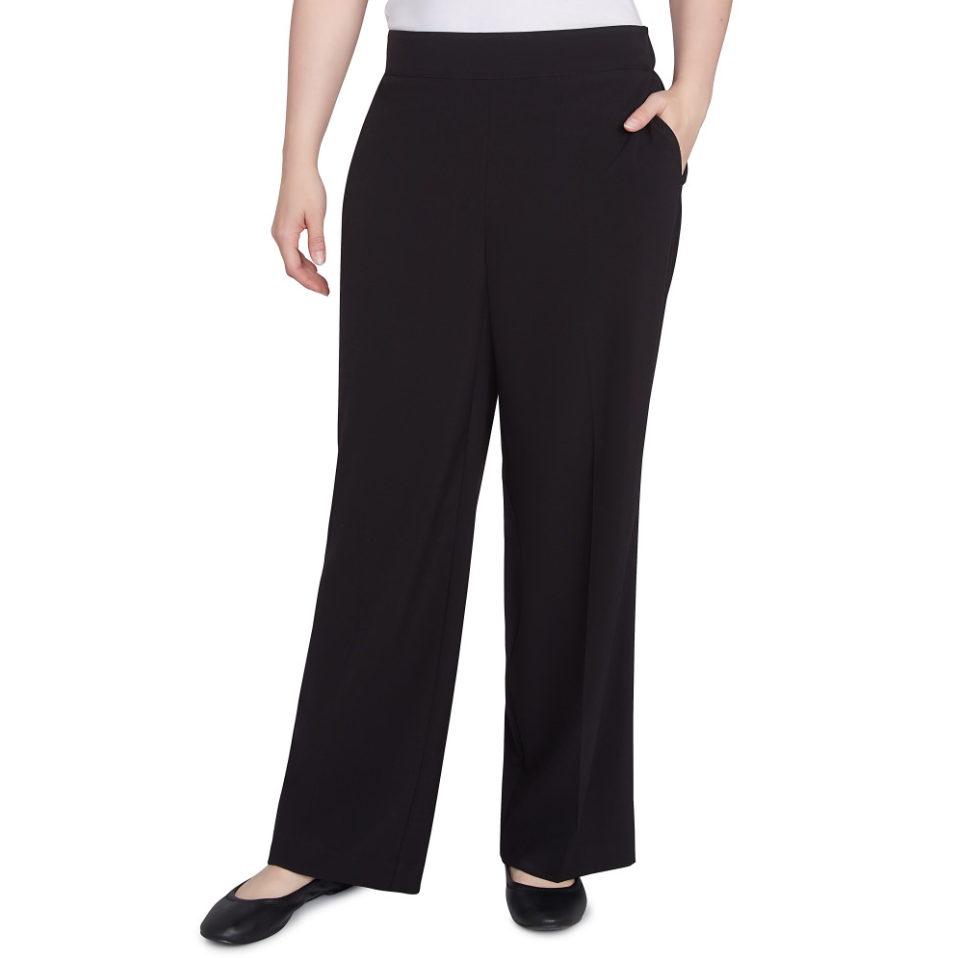 Ruby Rd Slacks Ruby Rd. Womens Tropical Wide Leg Pull-On Pants – ShopCGX